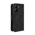 For ZTE Blade A54 Skin Feel Calf Texture Card Slots Leather Phone Case(Black)