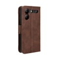 For ZTE Blade A54 Skin Feel Calf Texture Card Slots Leather Phone Case(Brown)