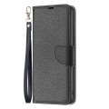For Samsung Galaxy S24+ 5G Litchi Texture Pure Color Flip Leather Phone Case(Black)