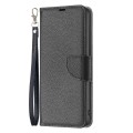 For Samsung Galaxy S24 Ultra 5G Litchi Texture Pure Color Flip Leather Phone Case(Black)