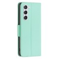 For Samsung Galaxy S24 5G Litchi Texture Pure Color Flip Leather Phone Case(Green)