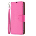 For Samsung Galaxy A35 Litchi Texture Pure Color Flip Leather Phone Case(Rose Red)