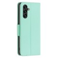 For Samsung Galaxy A55 Litchi Texture Pure Color Flip Leather Phone Case(Green)
