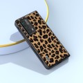 For Honor Magic VS2 ABEEL Black Edge Leopard Phone Case(Golden)