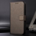 For OPPO Find X7 Ultra 5G Diamond Texture Leather Phone Case(Brown)