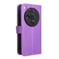 For OPPO Find X7 Ultra 5G Diamond Texture Leather Phone Case(Purple)