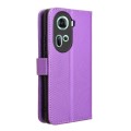 For OPPO Reno11 5G Global Diamond Texture Leather Phone Case(Purple)
