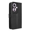 For OPPO Reno11 F 5G / F25 Pro 5G Diamond Texture Leather Phone Case(Black)