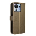For ZTE Blade V50 Vita 4G Diamond Texture Leather Phone Case(Brown)