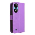 For ZTE Blade A33s Diamond Texture Leather Phone Case(Purple)