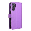 For ZTE nubia Red Magic 9 Pro Diamond Texture Leather Phone Case(Purple)