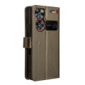 For ZTE nubia Z60 Ultra Diamond Texture Leather Phone Case(Brown)