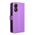 For ZTE Blade A34 Diamond Texture Leather Phone Case(Purple)
