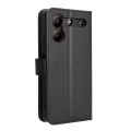 For ZTE Blade A54 Diamond Texture Leather Phone Case(Black)