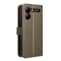 For ZTE Blade A54 Diamond Texture Leather Phone Case(Brown)