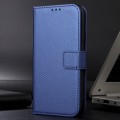 For ZTE Anshin Family Diamond Texture Leather Phone Case(Blue)