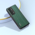 For Honor Magic VS2 ABEEL Wood Texture PU Phone Case(Green)