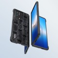 For Honor Magic VS2 ABEEL Genuine Leather Mahjong Pattern Black Edge Phone Case(Black)