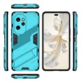 For Honor 100 Pro 5G Punk Armor 2 in 1 PC + TPU Phone Case with Holder(Blue)