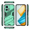 For Honor 90 GT 5G Punk Armor 2 in 1 PC + TPU Phone Case with Holder(Green)