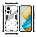 For Honor 90 GT 5G Punk Armor 2 in 1 PC + TPU Phone Case with Holder(White)