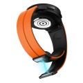 For Samsung Galaxy Watch 6 / 6 Classic Dual Color Magnetic Folding Buckle Silicone Watch Band(Orange