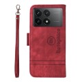 For Xiaomi Redmi K70 / K70 Pro 5G BETOPNICE Dual-side Buckle Leather Phone Case(Red)