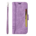 For Xiaomi Poco X6 Pro / Redmi K70E 5G BETOPNICE Dual-side Buckle Leather Phone Case(Purple)