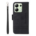 For Xiaomi Redmi Note 13 4G BETOPNICE Dual-side Buckle Leather Phone Case(Black)
