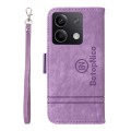 For Xiaomi Redmi Note 13 5G Global BETOPNICE Dual-side Buckle Leather Phone Case(Purple)