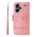 For Xiaomi Redmi Note 13 Pro+ 5G Global BETOPNICE Dual-side Buckle Leather Phone Case(Pink)
