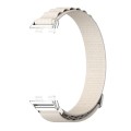 For Huawei Band 8 Mijobs Nylon Breathable Watch Band(Grey+Silver)