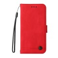 For Samsung Galaxy A15 Skin Feel Life Tree Metal Button Leather Phone Case(Red)
