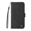 For Samsung Galaxy A15 Skin Feel Life Tree Metal Button Leather Phone Case(Black)
