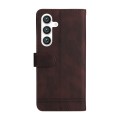 For Samsung Galaxy S24 Skin Feel Life Tree Metal Button Leather Phone Case(Brown)