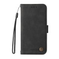 For Samsung Galaxy S24 Ultra Skin Feel Life Tree Metal Button Leather Phone Case(Black)