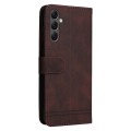 For Samsung Galaxy A25 5G Global Skin Feel Life Tree Metal Button Leather Phone Case(Brown)