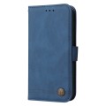 For Samsung Galaxy A35 Skin Feel Life Tree Metal Button Leather Phone Case(Blue)