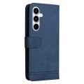 For Samsung Galaxy A35 Skin Feel Life Tree Metal Button Leather Phone Case(Blue)