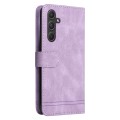 For Samsung Galaxy A55 Skin Feel Life Tree Metal Button Leather Phone Case(Purple)