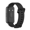 For Huawei Band 8 Mijobs Silicone Breathable Watch Band(Black)