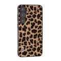 For Samsung Galaxy S24 5G ABEEL Black Edge Leopard Phone Case(Leopard Print)