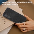 For Samsung Galaxy S24+ 5G ABEEL Black Edge Genuine Leather Mino Phone Case(Black)