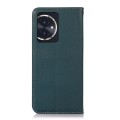 For Honor 100 KHAZNEH Nappa Top Layer Cowhide Leather Phone Case(Green)