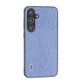 For Samsung Galaxy S24 5G ABEEL Diamond Black Edge Phone Case(Sapphire Blue)