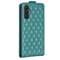 For Samsung Galaxy A55 Diamond Lattice Vertical Flip Leather Phone Case(Green)