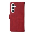 For Samsung Galaxy S24 Classic Calf Texture Flip Leather Phone Case(Red)