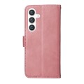 For Samsung Galaxy S24 Classic Calf Texture Flip Leather Phone Case(Rose Gold)