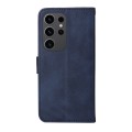 For Samsung Galaxy S24 Ultra Classic Calf Texture Flip Leather Phone Case(Blue)