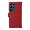 For Samsung Galaxy S24 Ultra Classic Calf Texture Flip Leather Phone Case(Red)